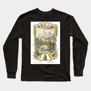 Mountains Ocean Stream - Work of the Third Day - Physica Sacra Long Sleeve T-Shirt